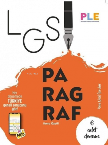 PLE - LGS - Paragraf Kitabı + 6 Türkçe Denemesi | benlikitap.com