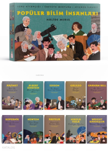 Popüler Bilim İnsanları (10 Kitap);Soru Kitapçığı + Ebeveyn Mektubu + 
