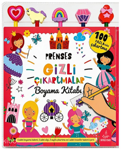 Prenses Gizli Çıkartmalar Boyama Kitabı Seti | benlikitap.com