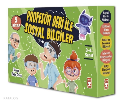 Profesör Debi ile Sosyal Bilgiler Seti - 5 Kitap Takım