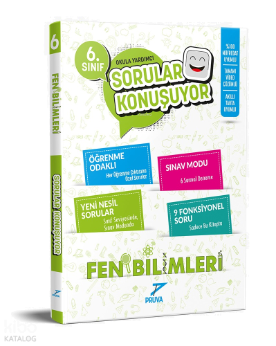 Pruva Akademi 6.Sınıf Fen Bilimleri Sorular Konuşuyor Soru Bankası | b