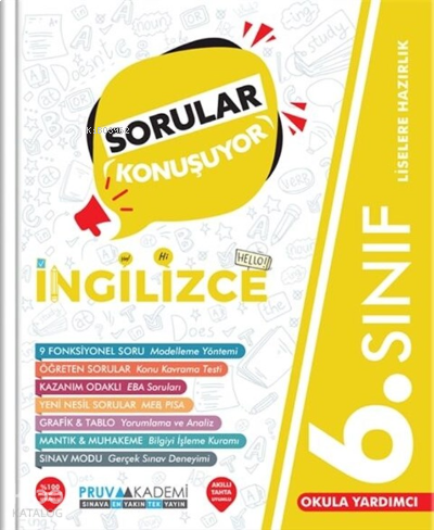 Pruva Akademi 6. Sınıf Sorular Konuşuyor İngilizce Soru Bankası | benl