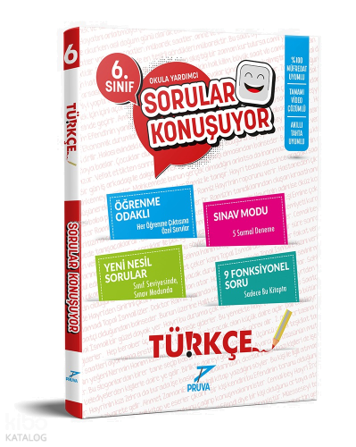 Pruva Akademi 6. Sınıf Türkçe Sorular Konuşuyor Soru Bankası | benliki