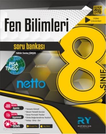 Referans Netto LGS 8.Sınıf Fen Bilimleri Soru Bankası Video Çözümlü 2021