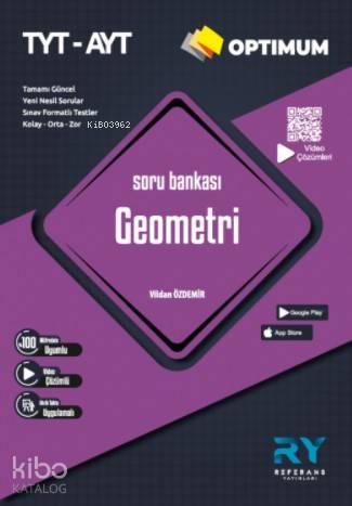 Referans Optimum TYT-AYT Geometri Soru Bankası Video Çözümlü 2021