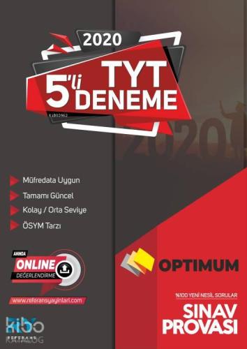 Referans Yayınları Optimum TYT 5'li Deneme Sınav Provası 2020 | benlik
