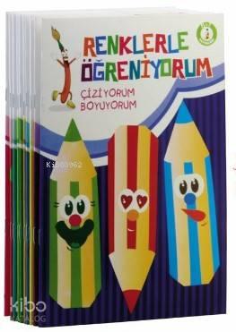 Renklerle Öğreniyorum Boyama Seti (Renkli Örnekli 10 Kitap)
