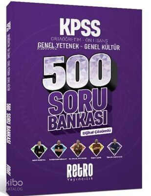 Retro Yayıncılık KPSS Genel Yetenek Genel Kültür Ortaöğretim Önlisans 500 Soru Bankası