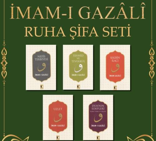 İmam Gazali Ruha Şifa Seti 5 Kitap