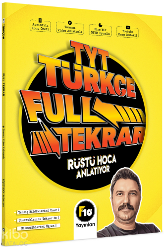 Rüştü Hoca TYT Türkçe Full Tekrar Video Ders Kitabı F10 Yayınları