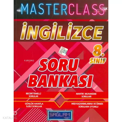 Sağlam Test Masterclass İngilizce Soru Bankası-8