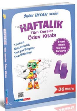 Salan 4. Sınıf Tüm Dersler Haftalık Sınav Ustası Ödev Kitabı Salan Yayınları