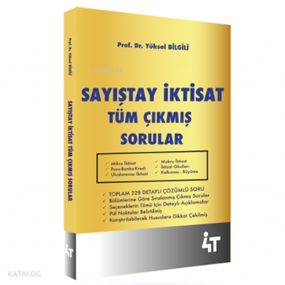 Sayıştay İktisat Tüm Çıkmış Sorular | benlikitap.com