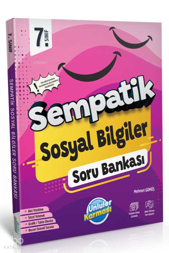Sempatik 7. Sınıf Sosyal Bilgiler Soru Bankası Ünlüler | benlikitap.co