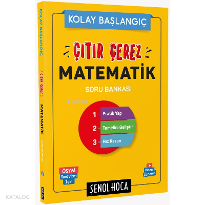 Şenol Hoca Yayınları Çıtır Çerez Matematik Soru Bankası | benlikitap.c