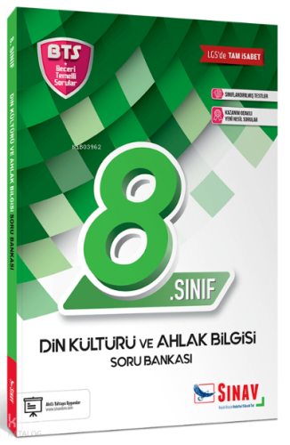 Sınav 8. Sınıf LGS Din Kültürü ve Ahlak Bilgisi BTS Soru Bankası | ben