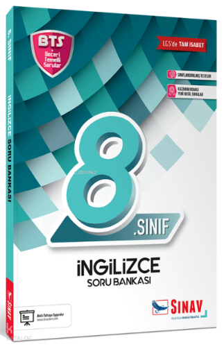 Sınav 8. Sınıf LGS İngilizce BTS Soru Bankası | benlikitap.com