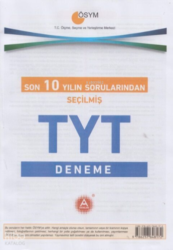 Son 10 Yılın Sorularından Seçilmiş Tyt Deneme | benlikitap.com