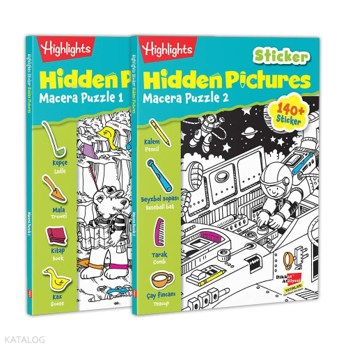 Sticker Hidden Pictures Macera Puzzle 2'li Set | benlikitap.com