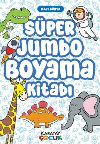 Süper Jumbo Boyama Kitabı-Mavi Dünya | benlikitap.com