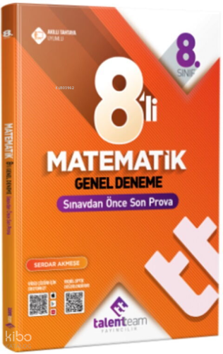 Talentteam Yayınları 8. Sınıf TT Matematik 8'li Genel Deneme | benliki