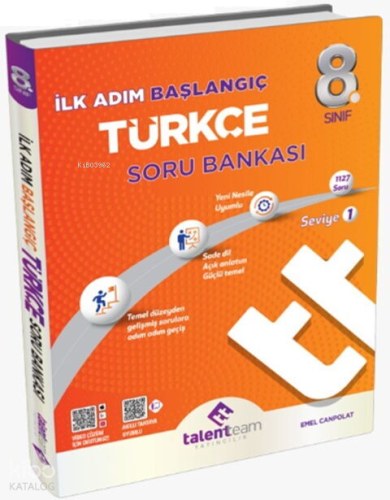 Talentteam Yayınları 8. Sınıf TT Türkçe Başlangıç Soru Bankası