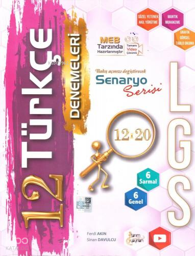Tanım 8 Sınıf Deneme 12*20 Türkçe - 2023 | benlikitap.com