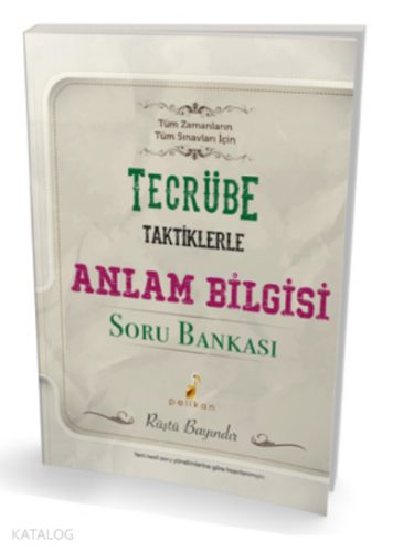 Tecrübe Taktiklerle Anlam Bilgisi Soru Bankası | benlikitap.com