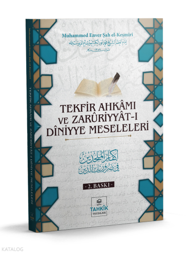 Tekfir Ahkâmı Ve Zarûriyyât-I Dîniyye Meseleleri