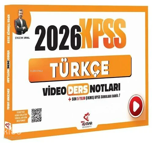 Tekrar Akademi 2026 KPSS Türkçe Video Ders Notları