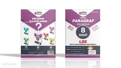 Tetra Yayınları 8. Sınıf Türkçe Paragraf Soru Bankası