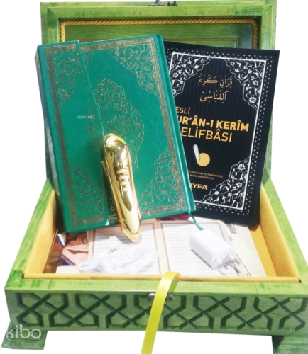 TS034-Ahşap Çanta Boy Kuran-ı Kerim Kutusu-Oymalı | benlikitap.com