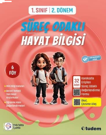 Tudem 1. Sınıf 2. Dönem Süreç Odaklı Hayat Bilgisi | benlikitap.com