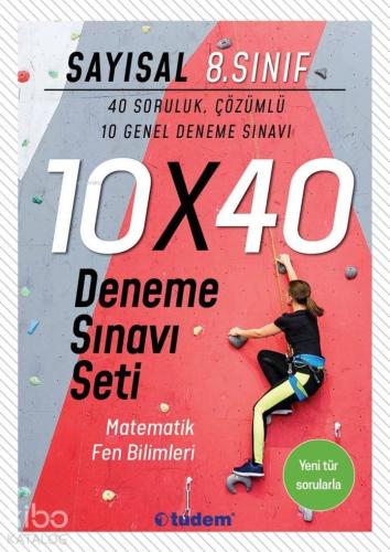 Tudem Yayınları 8. Sınıf LGS Sayısal 10x40 Deneme Sınavı Seti Tudem | 