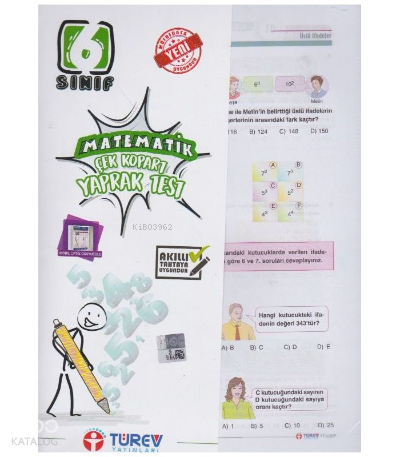 Türev 6. Sınıf Matematik Çek-Kopart Yaprak Test | benlikitap.com