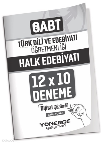 Türk Dili ve Edebiyatı Öğretmenliği Halk Edebiyatı 12x10 Deneme Çözümlü