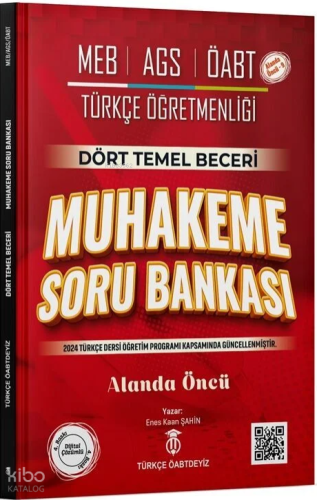 Türkçe ÖABTDEYİZ ÖABT MEB-AGS Türkçe Dört Temel Beceri Muhakeme Soru Bankası Çözümlü