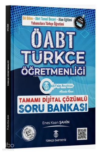 Türkçe ÖABTDEYİZ ÖABT Türkçe 657 nin Anahtarı Soru Bankası Çözümlü - Enes Kaan Şahin Türkçe ÖABTDEYİZ