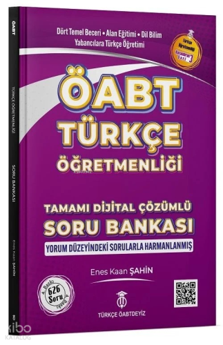 Türkçe Öabtdeyiz Öabt Türkçe Öğretmenliği Soru Bankası Çözümlü (Mor Kitap) - Enes Kaan Şahin Türkçe Öabtdeyiz