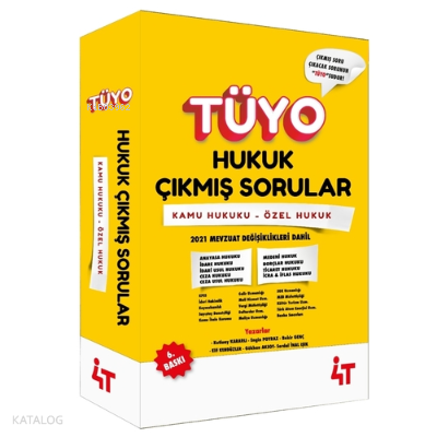 TÜYO Hukuk Çıkmış Sorular Özel Hukuk Kamu Hukuku | benlikitap.com