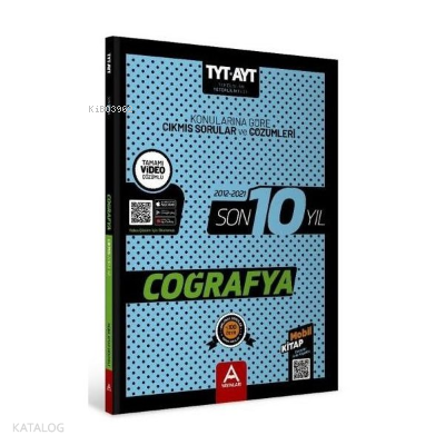 Tyt Ayt Coğrafya Son 10 Yıl Soru Ve Çözümleri | benlikitap.com
