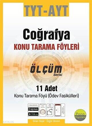 TYT-AYT Coğrafya Tarama Föyleri (11 Fasikül 11x16 Sayfa)