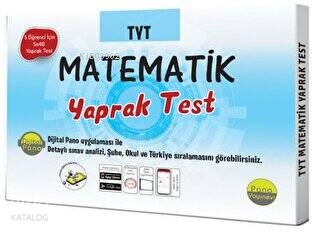 TYT Matematik Yaprak Testleri (Kutu Test 5 öğrenci için 5x48 Adet) | b