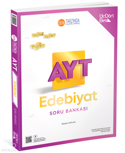 Üç Dört Beş Yayınları AYT Edebiyat Soru Bankası