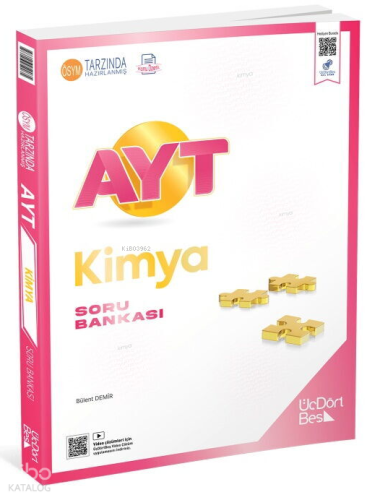 Üç Dört Beş Yayınları AYT Kimya Soru Bankası | benlikitap.com Üç Dört Beş Yayınları AYT Kimya Soru Bankası | benlikitap.com