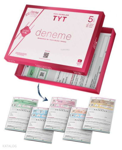 Üç Dört Beş Yayınları TYT Tüm Dersler 6 lı Paket Deneme Üç Dört Beş | 