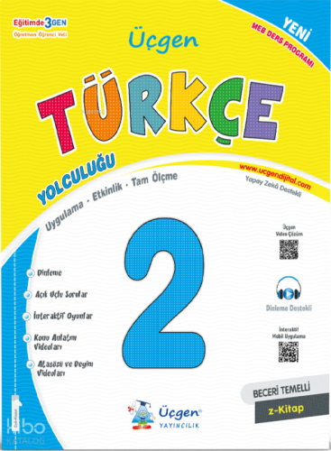 Üçgen Akademi 2.Sınıf Beceri Temelli Türkçe Yolculuğu | benlikitap.com