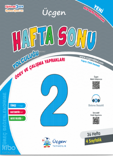 Üçgen Akademi 2. Sınıf Hafta Sonu Ödev ve Çalışma Yaprakları 36 Hafta 