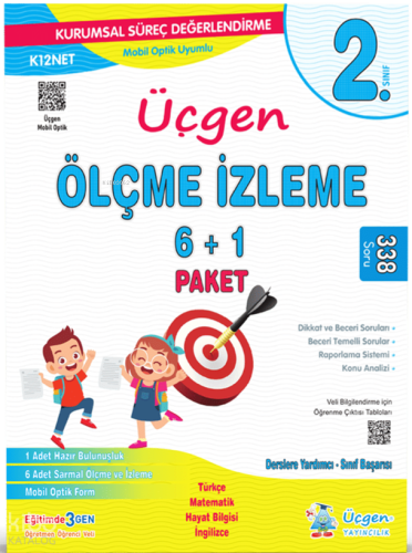 Üçgen Akademi 2. Sınıf – Paket Deneme 7'Li + Üçgen Mobil Optik | benli