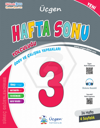 Üçgen Akademi 3. Sınıf Hafta Sonu - Ödev Ve Çalışma Yaprakları 36 Haft